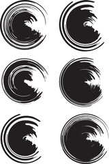 Black brush strock whith background 