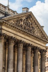 Mansion House in the City of London, UK