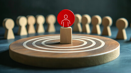 Direct Marketing: Aiming for Customer Engagement"** – A visual representation of business targeting, showing a focused approach in selecting ideal customers for a product or service