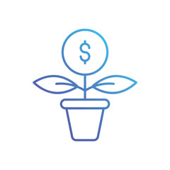 Money Growth vector icon