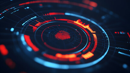 Tech environment concept futuristic data visualization and digital space interface