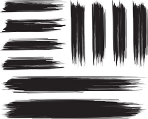 Black brush strock whith background 