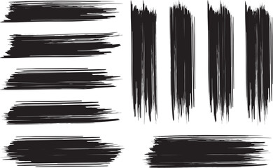 Black brush strock whith background 