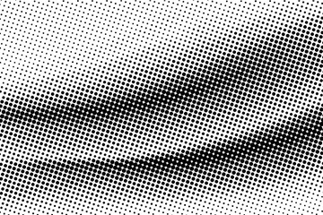 Black Dotted Texture on White Background . Modern Vector Art . Old Paper Effect with Comic Texture . Abstract Wall Design . Grunge Comic Texture Overlay