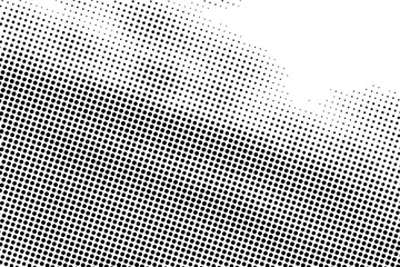 Black Dotted Texture on White Background . Modern Vector Art . Old Paper Effect with Comic Texture . Abstract Wall Design . Grunge Comic Texture Overlay