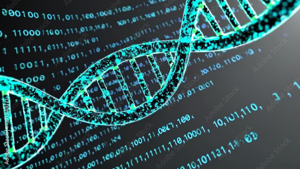 Poster Exploring the intricate relationship between genetics and technology in modern science