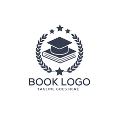 Book Graduation Logo vector design