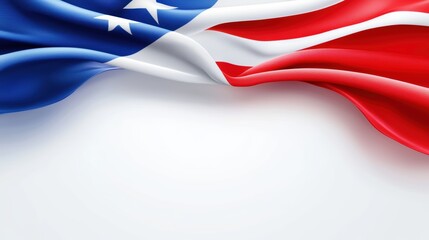 American flag waving majestically in the wind, a symbol of freedom, patriotism, and heritage