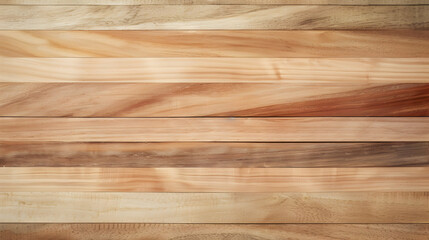 Naklejka premium Smooth, polished wooden planks arranged in a seamless pattern, showcasing natural colors and textures