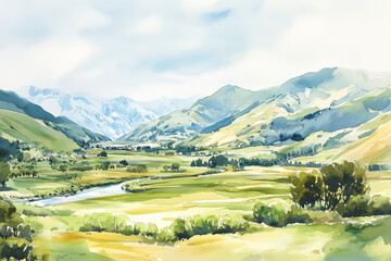 mountain landscape in the alps