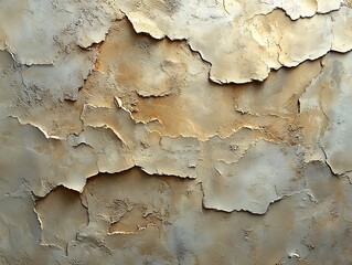 Obraz premium Close-Up of a Textured and Weathered Wall with Peeling Plaster Detail