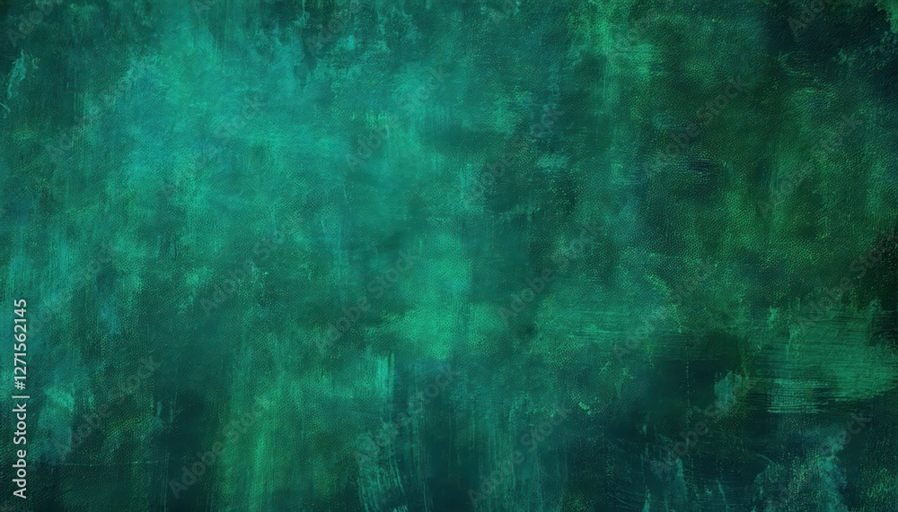 Aufkleber deep emerald green textured abstract background with grunge effect, artistic canvas for digital design, print, and branding