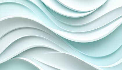 Robin s Egg Blue 3D Low Profile Wave Texture, An Elegant And Minimalist Monochromatic Design Element