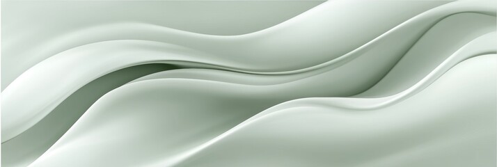 Obraz premium Seamless Seafoam Green Gradient, 3D Low Profile Style, Delicate, Gentle, Wave Texture Background