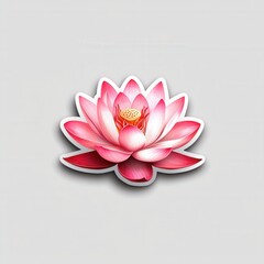 Beautiful Pink Lotus Flower with Detailed Petals and Vibrant Colors