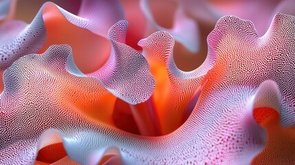 Abstract organic flowing forms, close-up, vibrant colors, textured background