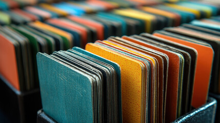 Colorful vocabulary flashcards organized for effective language learning and study sessions