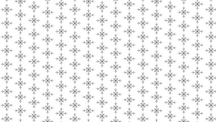 Seamless White Background With Black Snowflake Pattern For Winter Designs