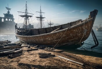 Fototapeta premium Old fishing boat