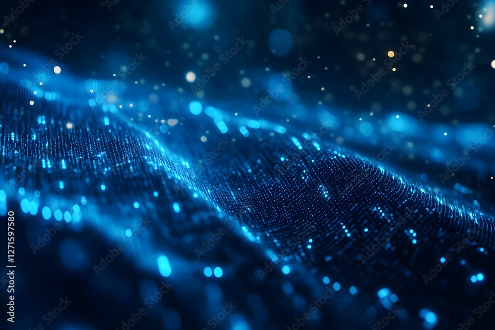 Poster digital background perfect for tech processes, neural networks, artificial intelligence, data transf
