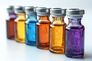 several medical vial grouped