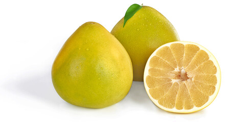 Owoce Pomelo na białym tle