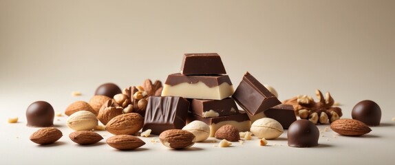 Indulgent mix of nuts and chocolate creates a delightful treat for any occasion.