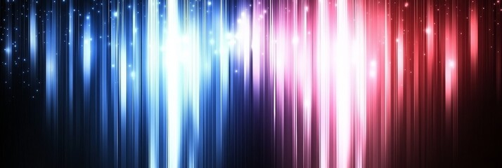 Abstract Background Design With Bright, Sparkling Light Trails And A Festive Blue And Pink Gradient
