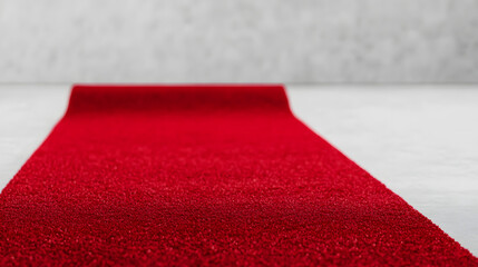 Red Carpet at an Award Ceremony with Glamorous Lighting
