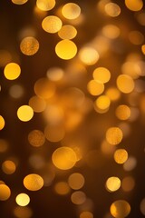 Obraz premium Gold Bokeh Background for Festive Celebrations, Event Decorations, and Creative Design Projects