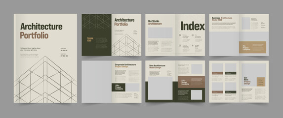 architecture portfolio modern architect portfolio template interior portfolio architecture photo album architecture brochure layout.