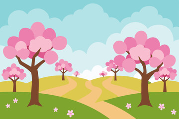 tree with pink flowers