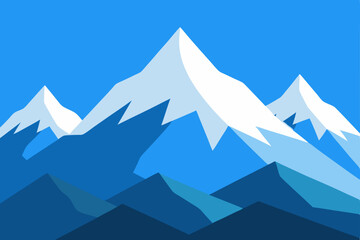mountain landscape vector