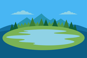 Obraz premium landscape with mountains