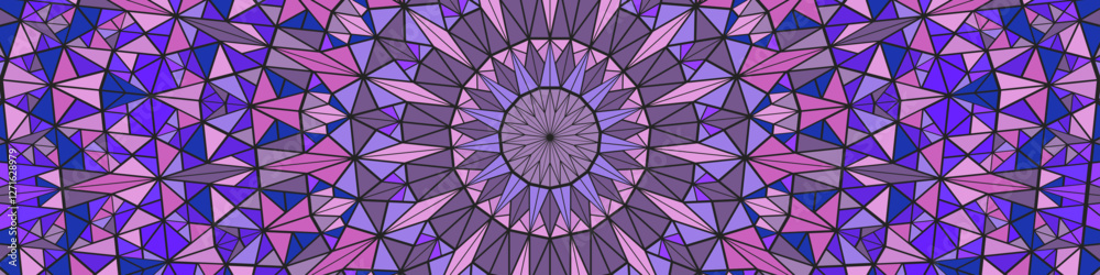 Poster geometric dynamic colorful mosaic background - abstract multicolored hypnotic vector graphic design 