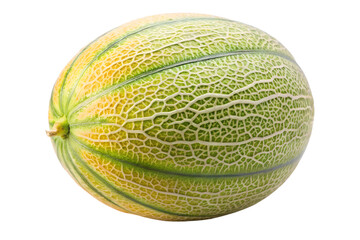 one melon on a white isolated on transparent background png