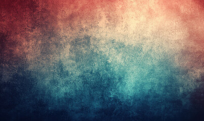 Fototapeta premium Cool retro gradient with soft layered details in warm and cool tones