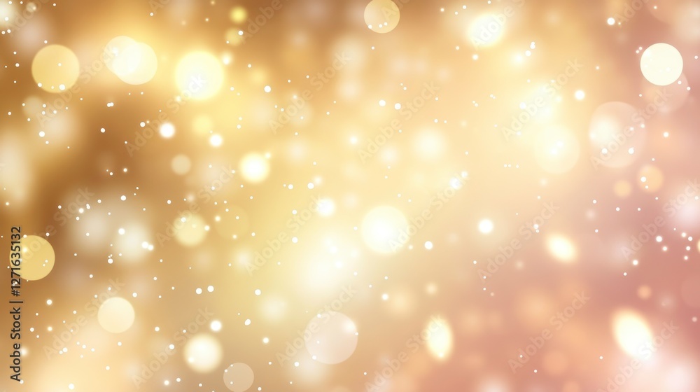 Poster abstract golden bokeh background