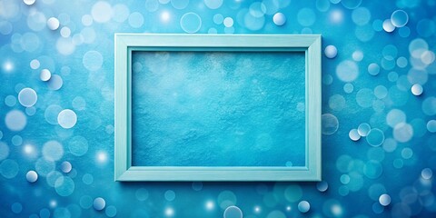 Blue Background Frame Text Overlay Stock Photo: Elegant Minimalist Design