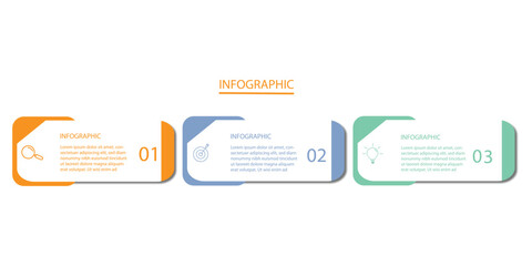 modern infographic design template, 3 option step, vector illustration.