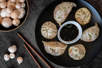 Dumplings de hongos