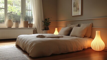 cozy living room with interesting decorative lamps