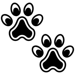 Cat Paw Prints Vector Graphics