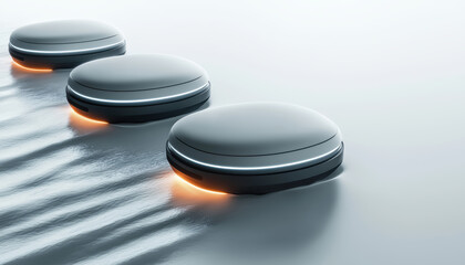 Futuristic ocean-cleaning robots powered by AI, self-sustaining eco-business initiative