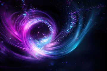Abstract Vortex Galaxy Space Energy Swirl Background Futuristic Cosmic Light Design