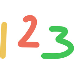 handdrawn doodle school 123