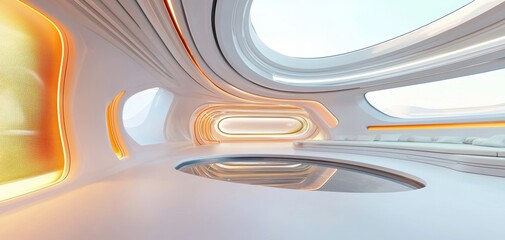 Obraz premium Futuristic hospital with holographic patient monitoring systems, AI-driven diagnostics, and telemedicine technology