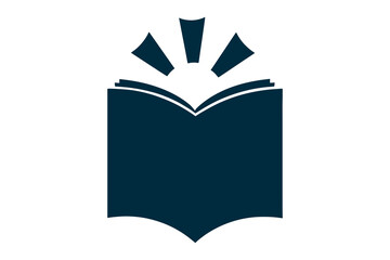 vector open book logo, reading, knowledge