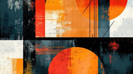 Modern abstract graphic wallpaper with bold geometric patterns and vibrant digital textures, perfect for computer screens and cutting-edge creative branding