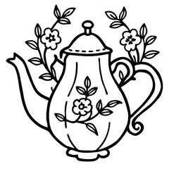 teapot and cup